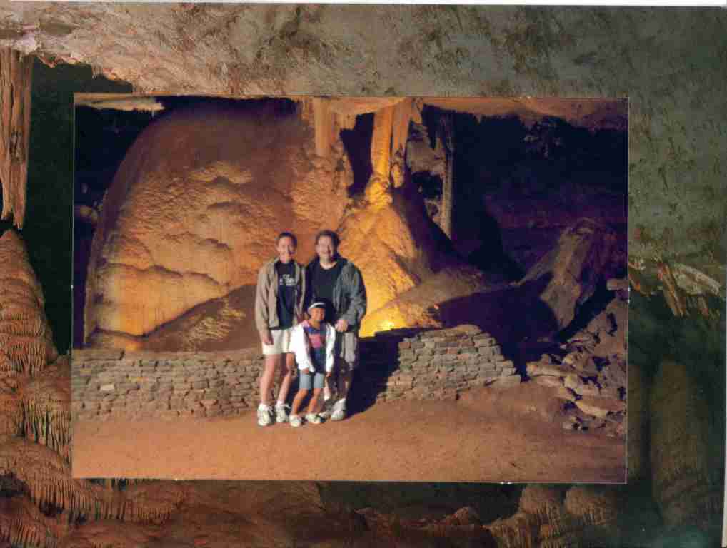 Family photo at Cumberland Caverns